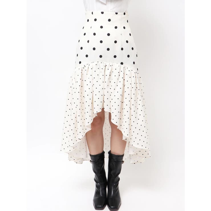 ドットジャカードイレヘムスカート | dazzlin | 詳細画像33 