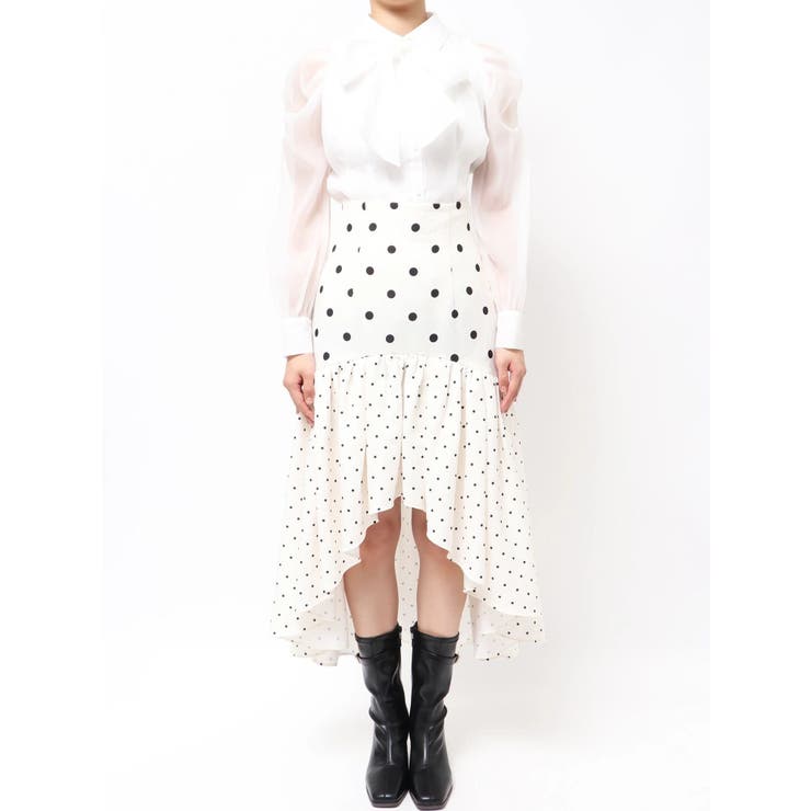 ドットジャカードイレヘムスカート | dazzlin | 詳細画像39 