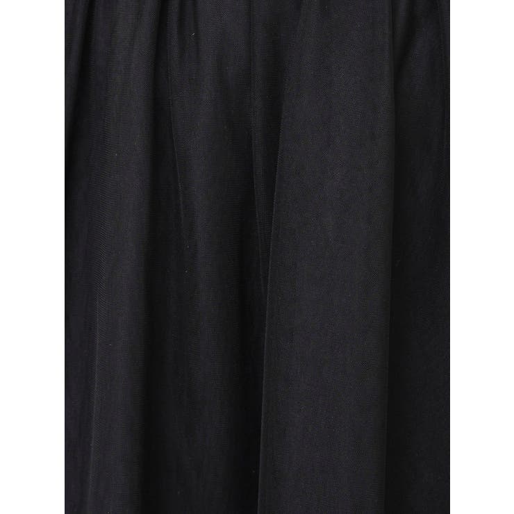 サテンパイピングシアーアシメティアードチュールスカート | dazzlin | 詳細画像27 