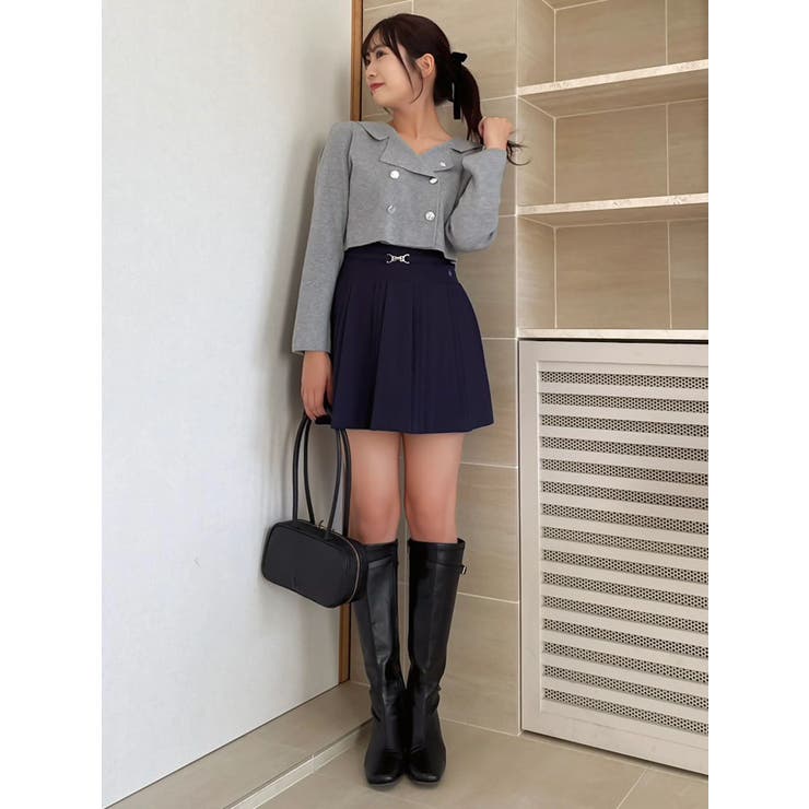 【POLO BCSコラボ】ベルトツキハイウエストプリーツミニスカート | dazzlin | 詳細画像14 