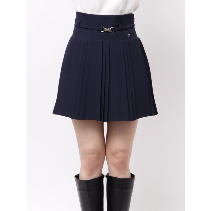 【POLO BCSコラボ】ベルトツキハイウエストプリーツミニスカート | dazzlin | 詳細画像30 