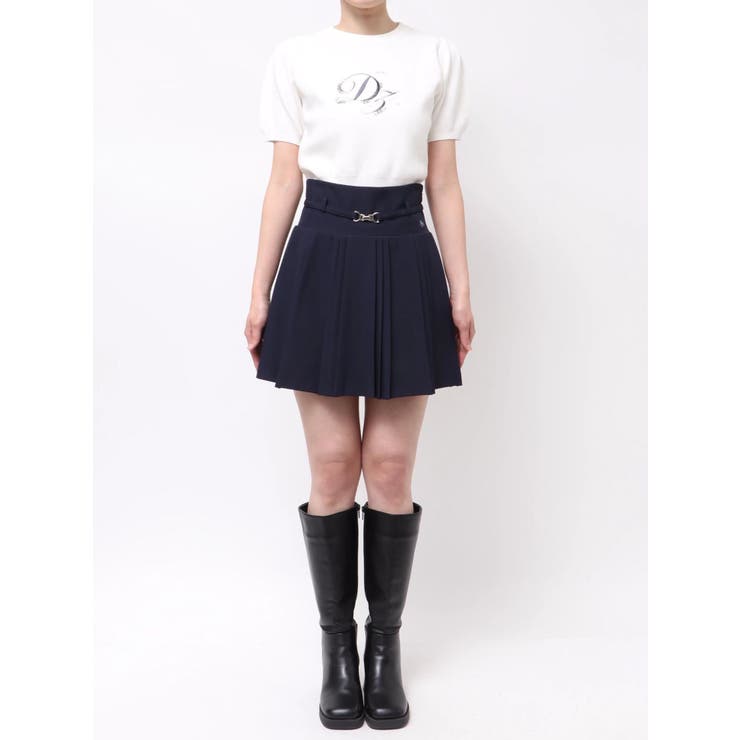 【POLO BCSコラボ】ベルトツキハイウエストプリーツミニスカート | dazzlin | 詳細画像37 