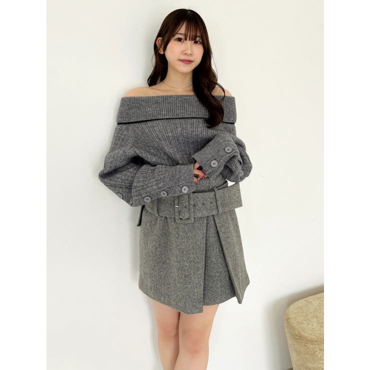 【久間田琳加コラボ】ビッグベルトコンパクトミニスカート | dazzlin | 詳細画像26 