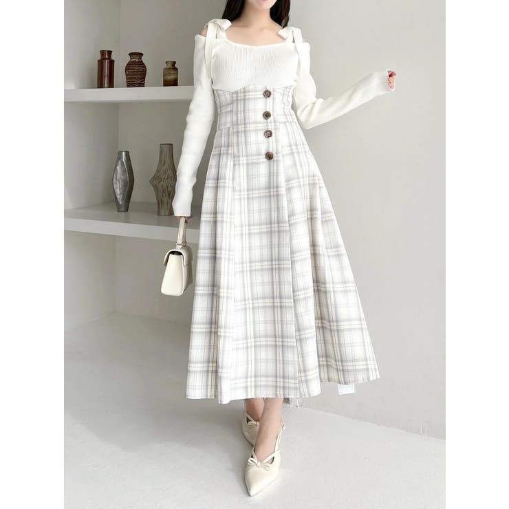 サイドプリーツトレンチコルセットスカート | dazzlin | 詳細画像13 