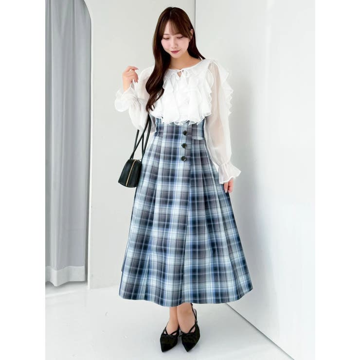 サイドプリーツトレンチコルセットスカート | dazzlin | 詳細画像16 