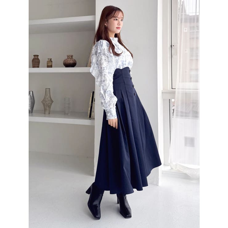 サイドプリーツトレンチコルセットスカート | dazzlin | 詳細画像23 