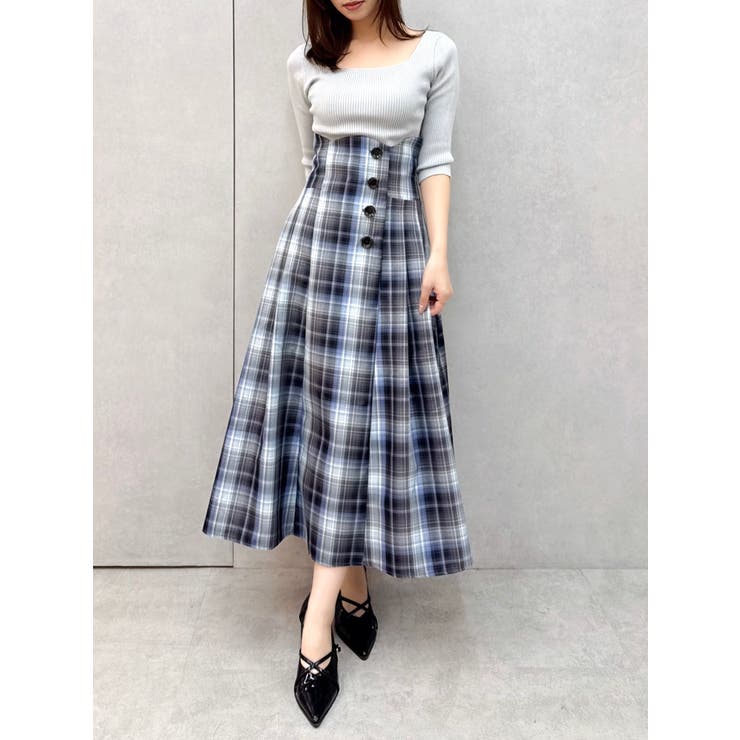 サイドプリーツトレンチコルセットスカート | dazzlin | 詳細画像4 