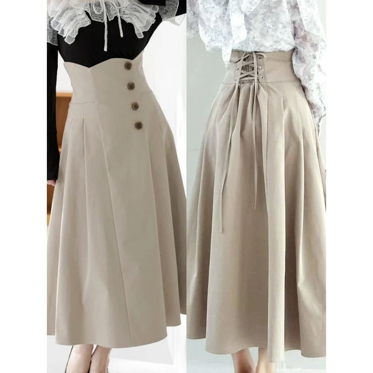 サイドプリーツトレンチコルセットスカート | dazzlin | 詳細画像5 