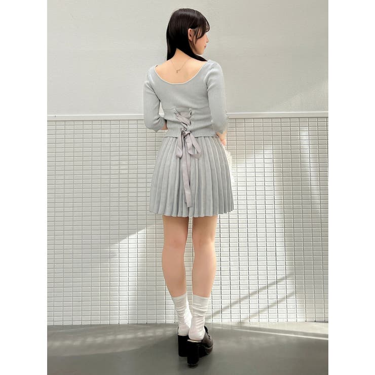 ニットプリーツミニスカート | dazzlin | 詳細画像24 