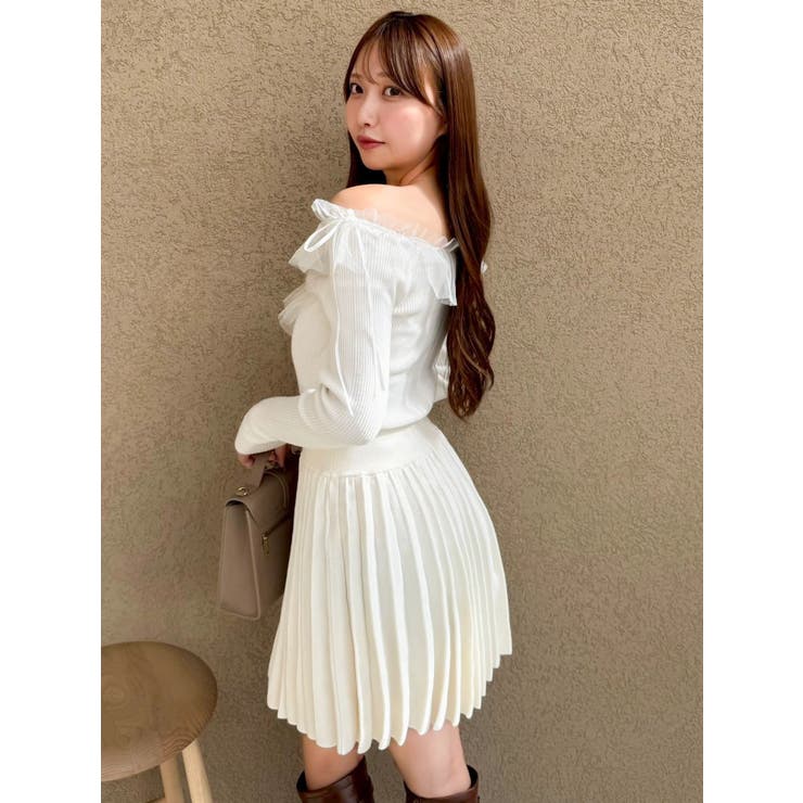 ニットプリーツミニスカート | dazzlin | 詳細画像6 