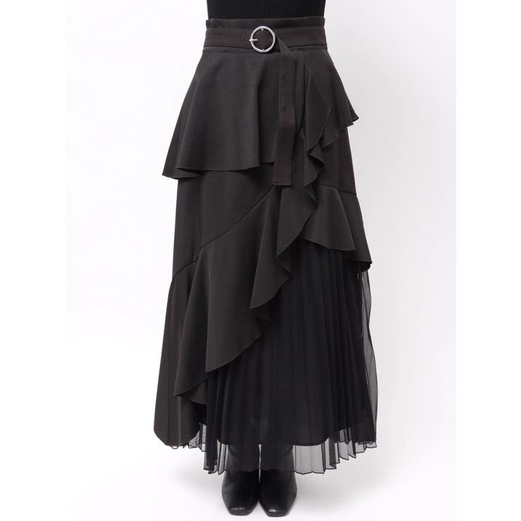 【追加生産分/新色追加】アシメプリーツマーメイドスカート | dazzlin | 詳細画像32 