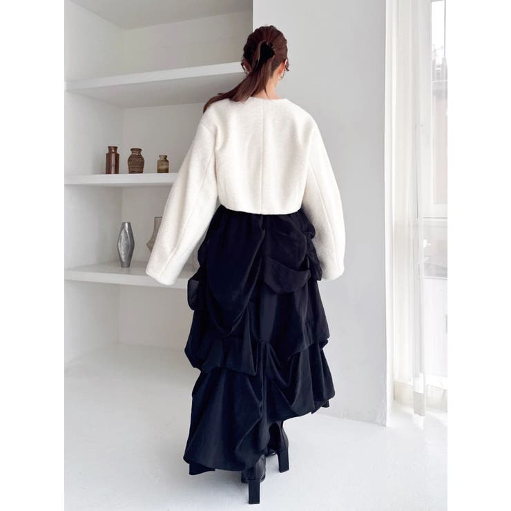 ランダムドレープタックスカート | dazzlin | 詳細画像11 