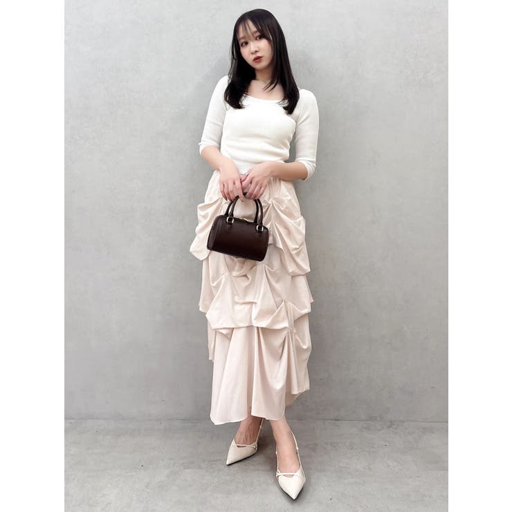 ランダムドレープタックスカート | dazzlin | 詳細画像14 