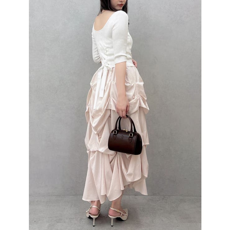 ランダムドレープタックスカート | dazzlin | 詳細画像15 