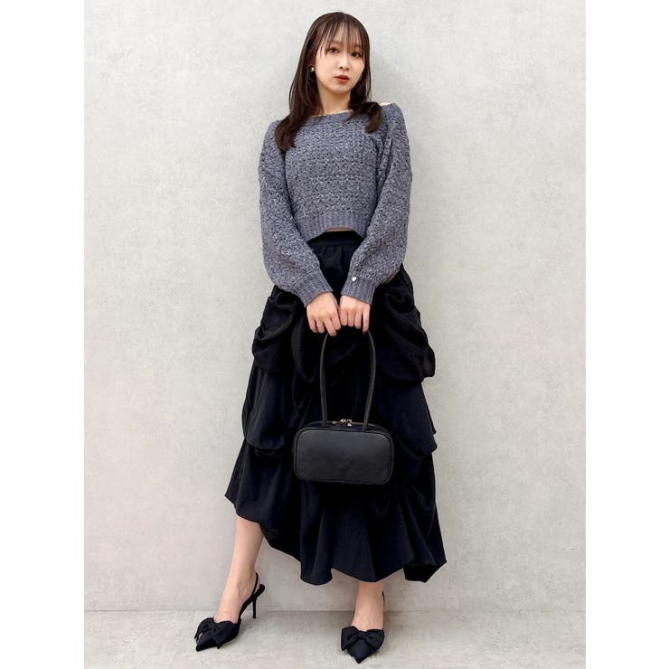 ランダムドレープタックスカート | dazzlin | 詳細画像16 