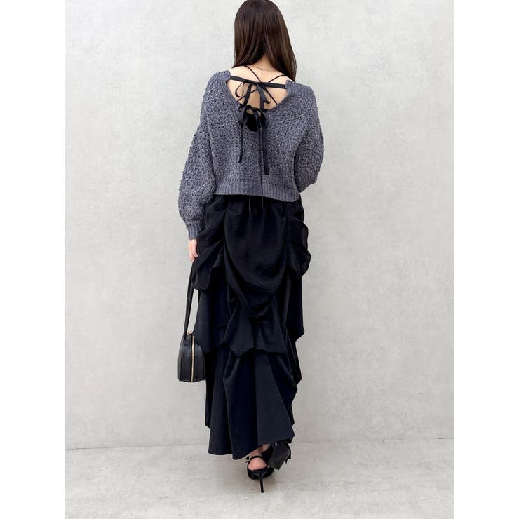 ランダムドレープタックスカート | dazzlin | 詳細画像19 