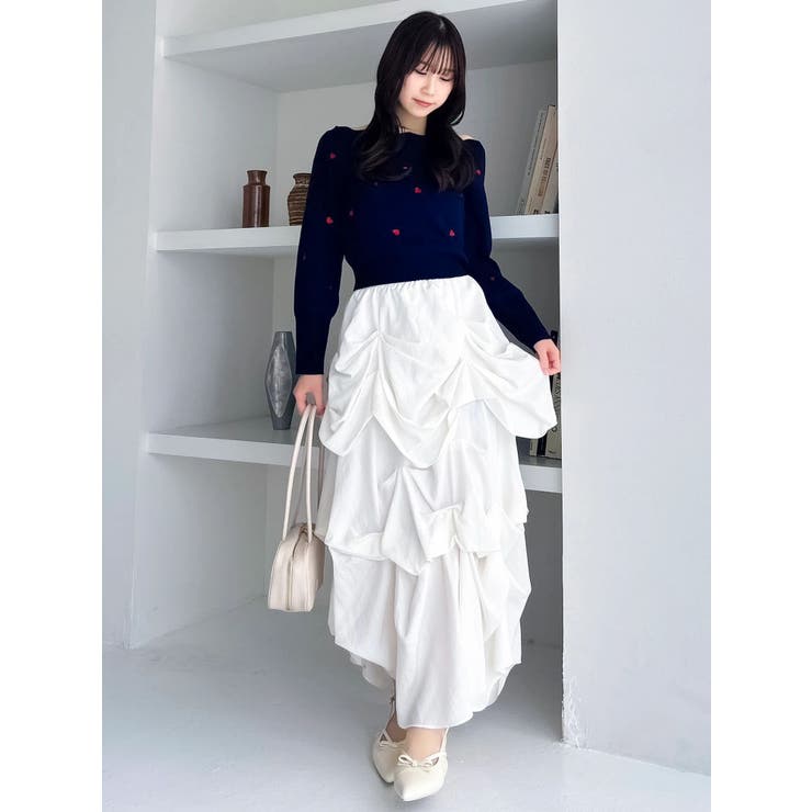 ランダムドレープタックスカート | dazzlin | 詳細画像6 