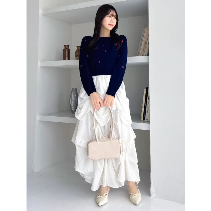 ランダムドレープタックスカート | dazzlin | 詳細画像7 