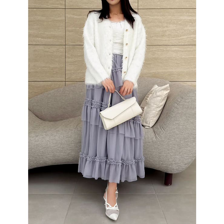 【WEB限定】チュールフリルティアードスカート | dazzlin | 詳細画像17 