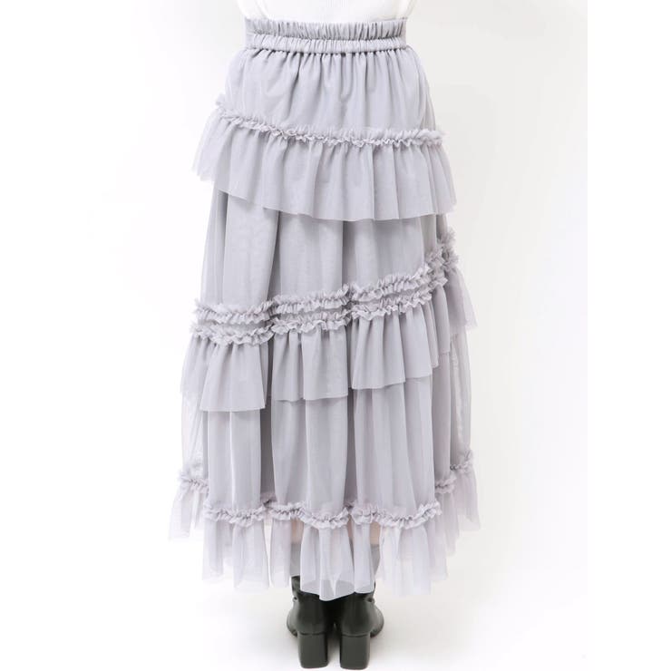 【WEB限定】チュールフリルティアードスカート | dazzlin | 詳細画像20 