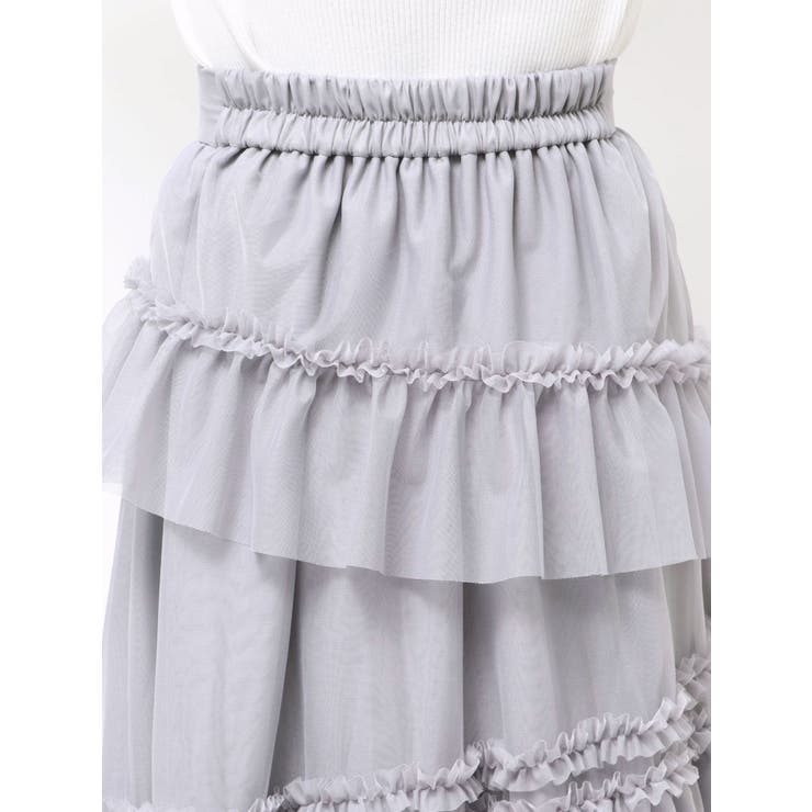 【WEB限定】チュールフリルティアードスカート | dazzlin | 詳細画像21 