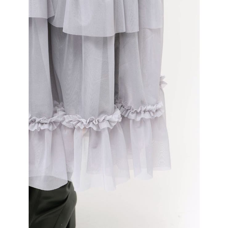 【WEB限定】チュールフリルティアードスカート | dazzlin | 詳細画像22 