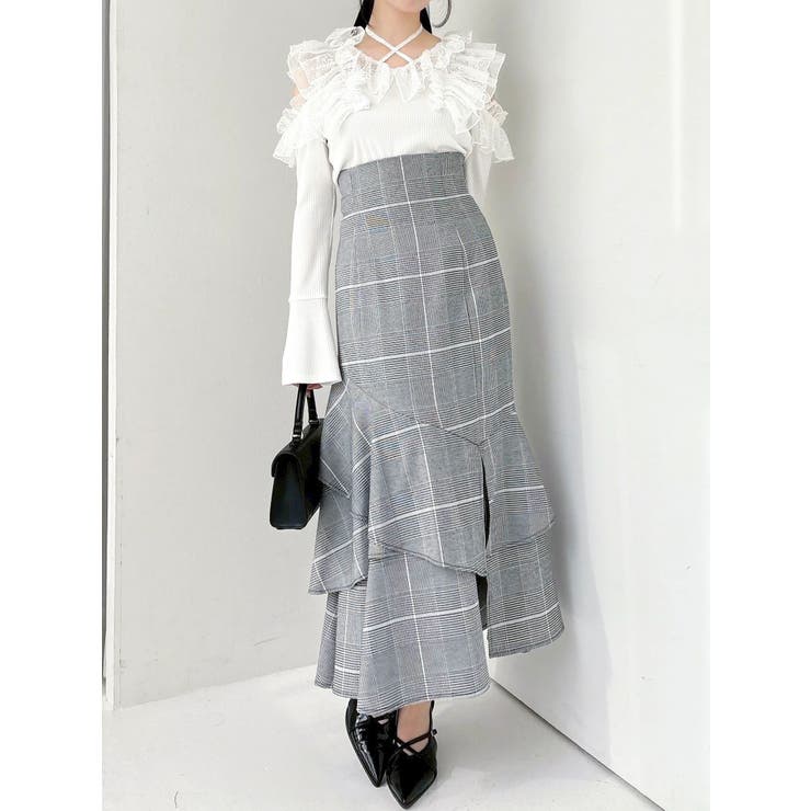 【再生産/新色追加】バックレースアップアシメマーメイドスカート | dazzlin | 詳細画像11 