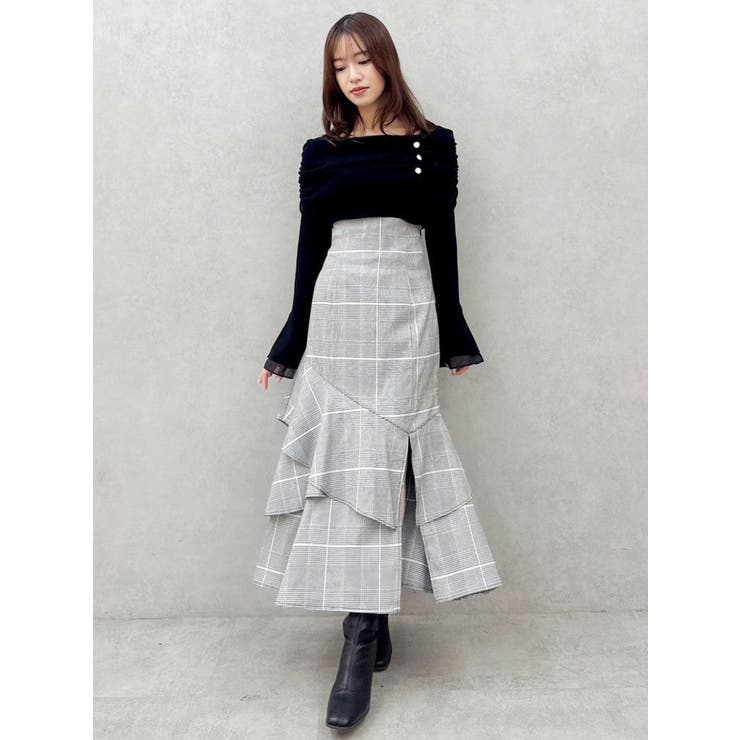 【再生産/新色追加】バックレースアップアシメマーメイドスカート | dazzlin | 詳細画像17 