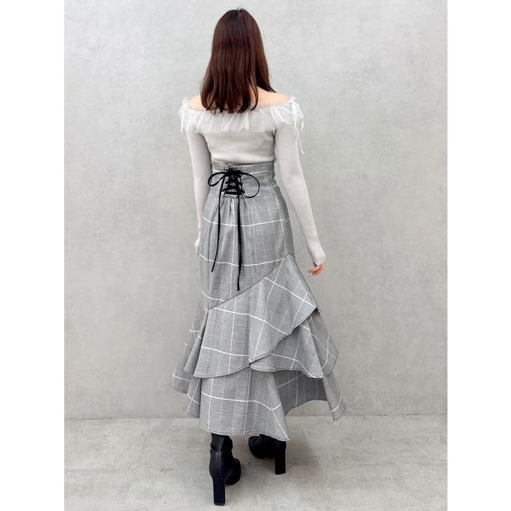 【再生産/新色追加】バックレースアップアシメマーメイドスカート | dazzlin | 詳細画像20 