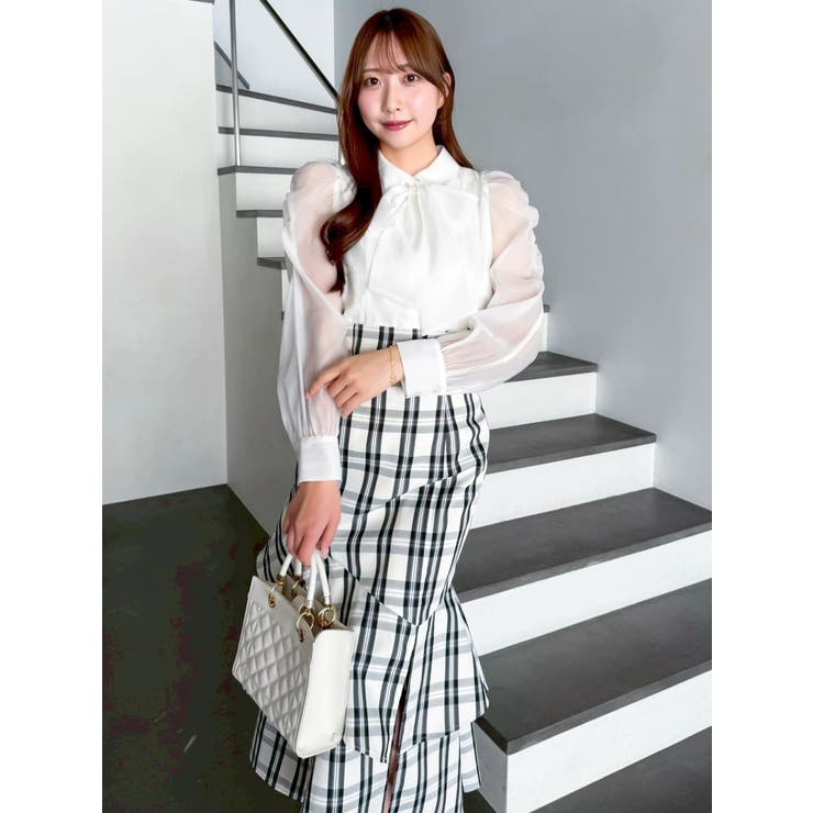 【再生産/新色追加】バックレースアップアシメマーメイドスカート | dazzlin | 詳細画像24 