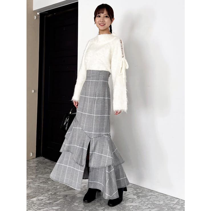 【再生産/新色追加】バックレースアップアシメマーメイドスカート | dazzlin | 詳細画像27 