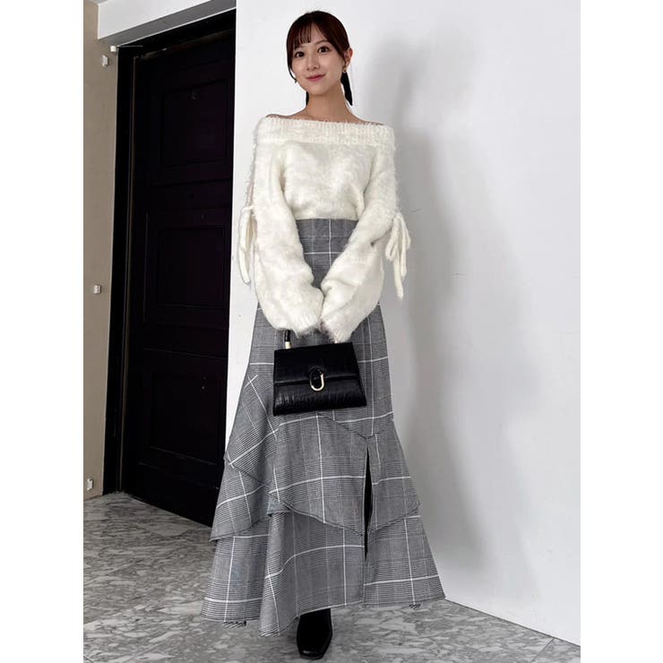 【再生産/新色追加】バックレースアップアシメマーメイドスカート | dazzlin | 詳細画像29 