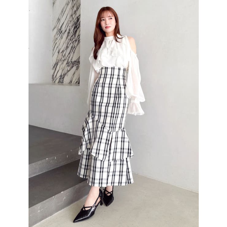 【再生産/新色追加】バックレースアップアシメマーメイドスカート | dazzlin | 詳細画像43 