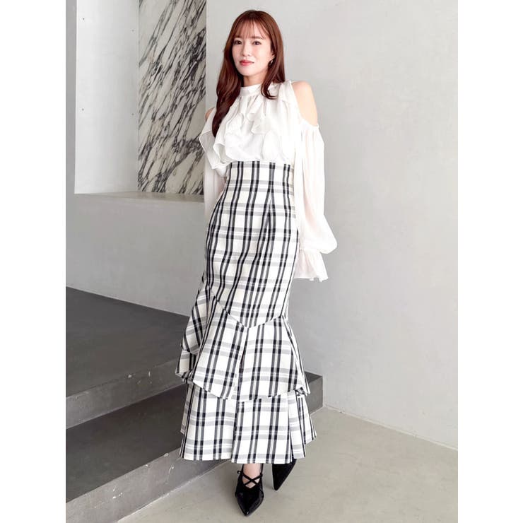 【再生産/新色追加】バックレースアップアシメマーメイドスカート | dazzlin | 詳細画像46 