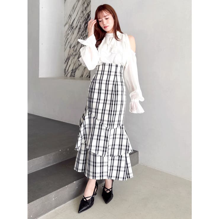 【再生産/新色追加】バックレースアップアシメマーメイドスカート | dazzlin | 詳細画像48 