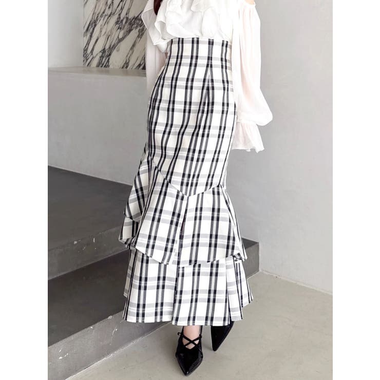 ライトミックス | 【再生産/新色追加】バックレースアップアシメマーメイドスカート | dazzlin