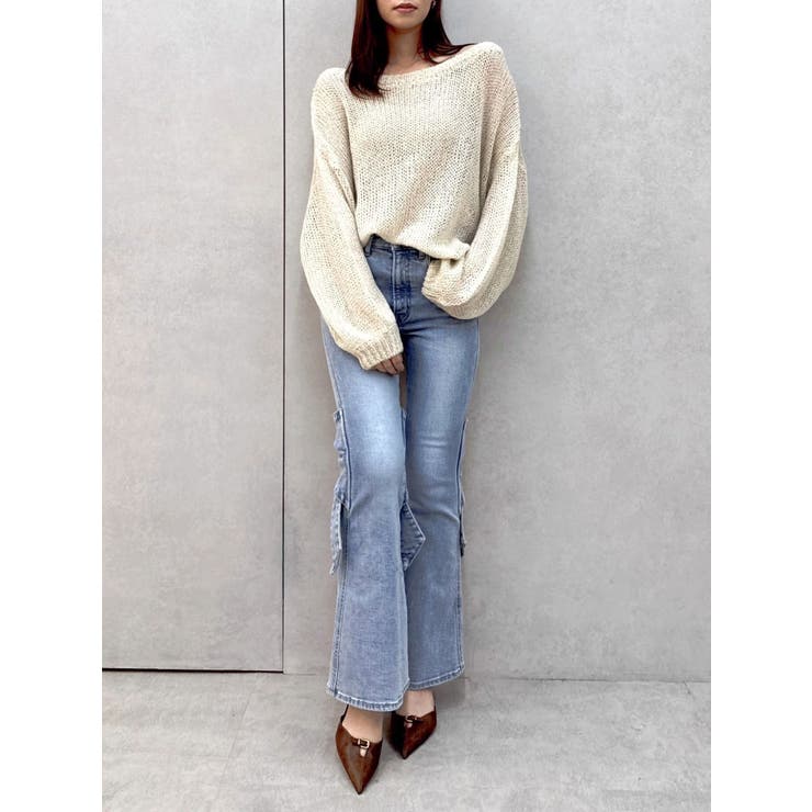 バックリボンフルイドパンツ | dazzlin | 詳細画像15 