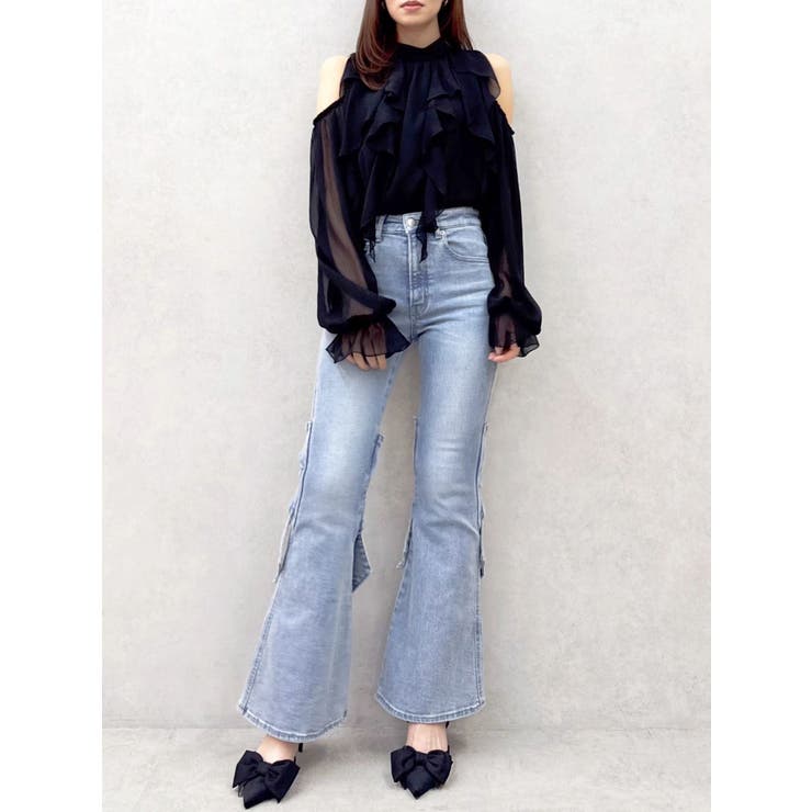 バックリボンフルイドパンツ | dazzlin | 詳細画像21 