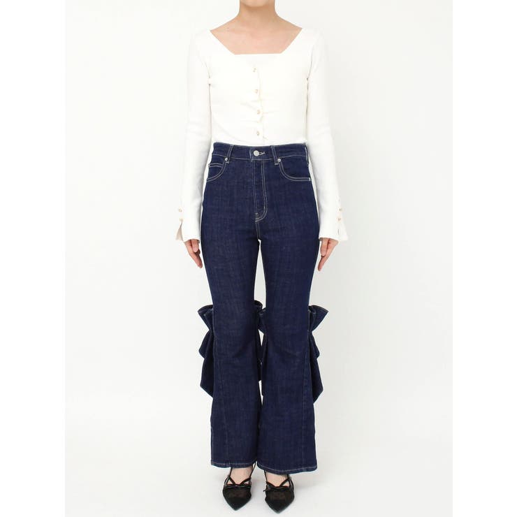 バックリボンフルイドパンツ | dazzlin | 詳細画像36 