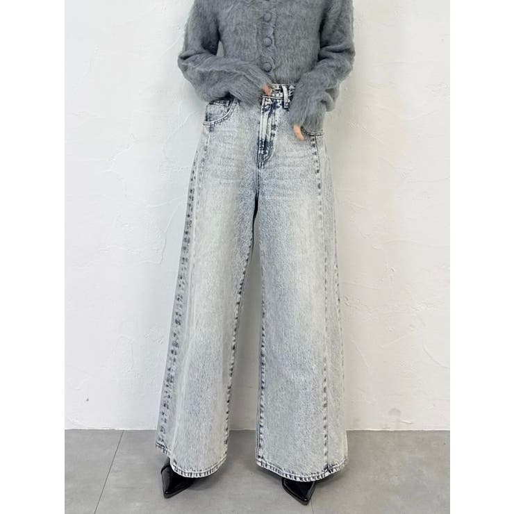 スイッチングワイドデニムパンツ | dazzlin | 詳細画像10 