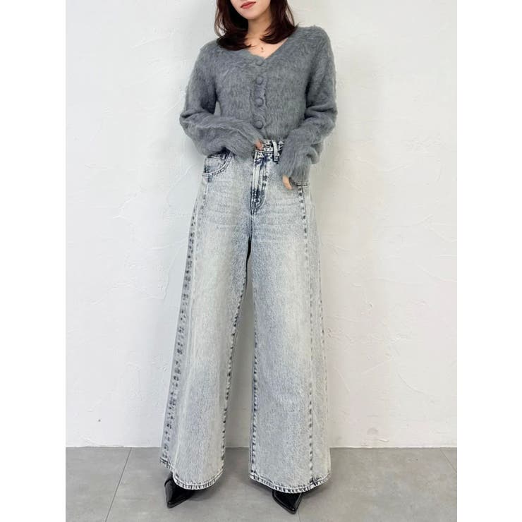 スイッチングワイドデニムパンツ | dazzlin | 詳細画像12 