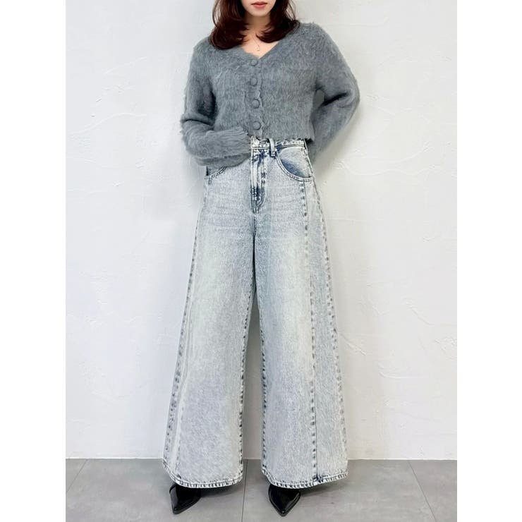 スイッチングワイドデニムパンツ | dazzlin | 詳細画像14 