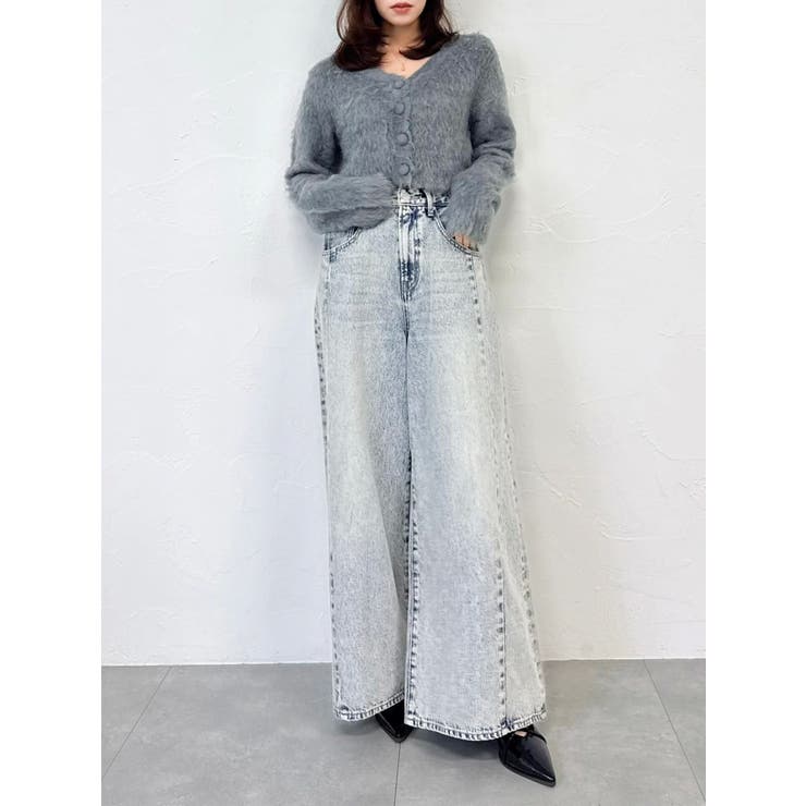 スイッチングワイドデニムパンツ | dazzlin | 詳細画像16 