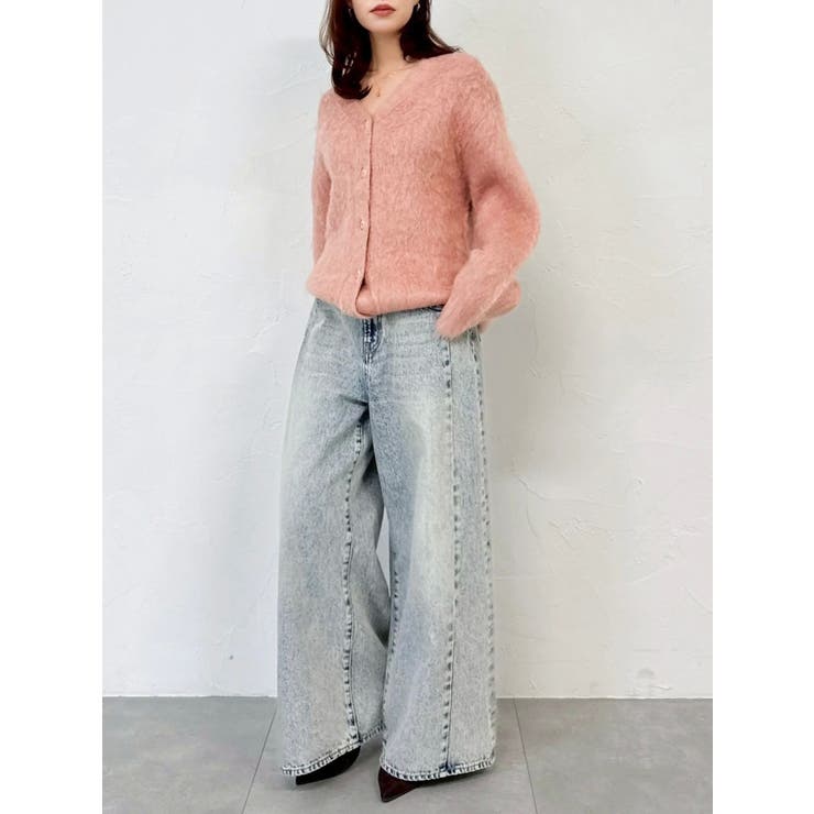 スイッチングワイドデニムパンツ | dazzlin | 詳細画像23 