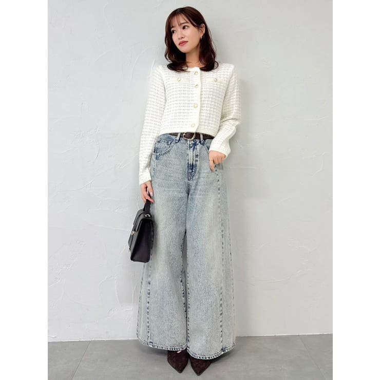 スイッチングワイドデニムパンツ | dazzlin | 詳細画像25 