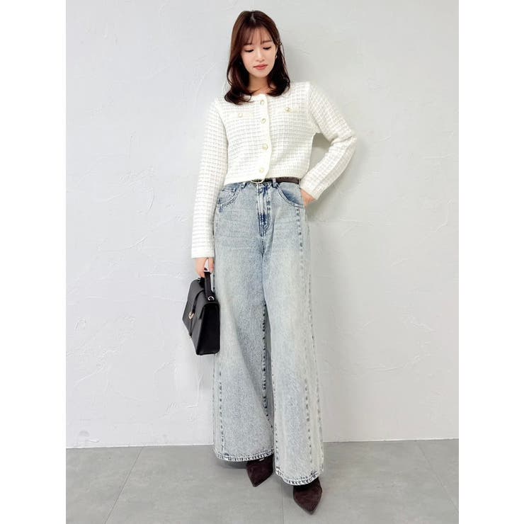 スイッチングワイドデニムパンツ | dazzlin | 詳細画像26 