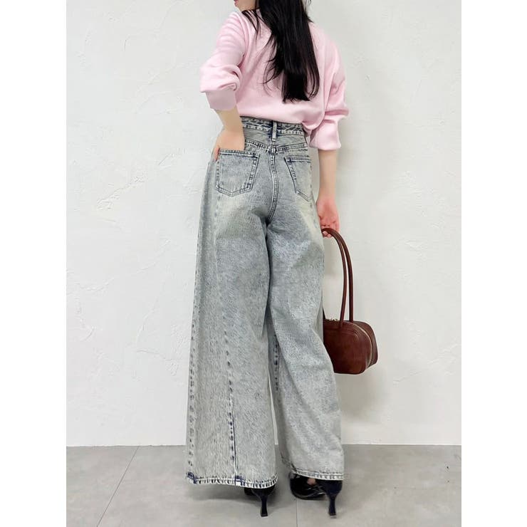 スイッチングワイドデニムパンツ | dazzlin | 詳細画像30 