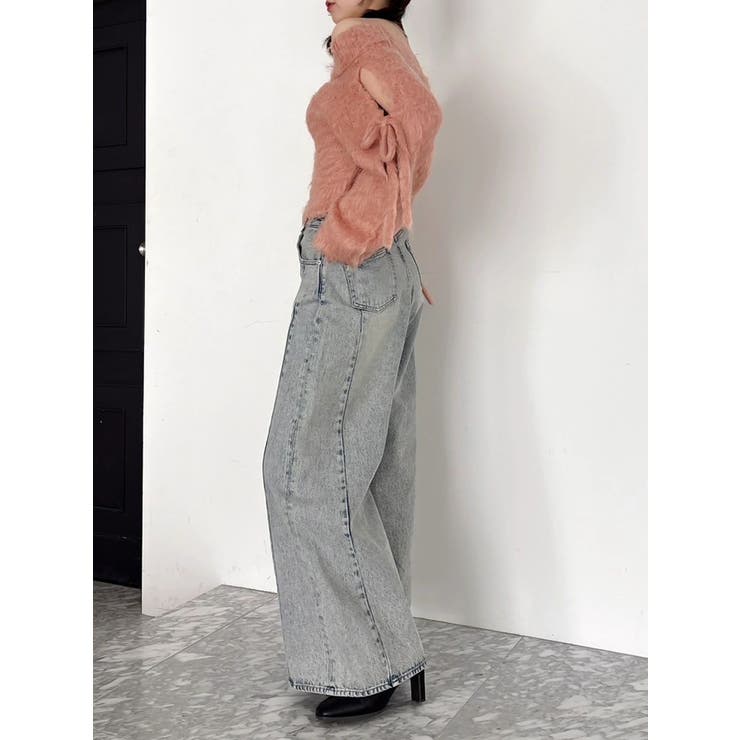 スイッチングワイドデニムパンツ | dazzlin | 詳細画像36 