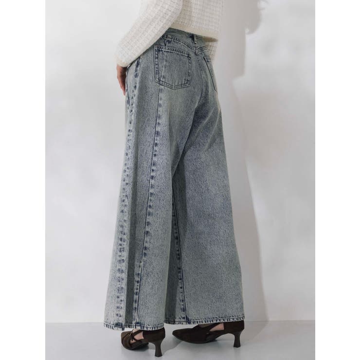 スイッチングワイドデニムパンツ | dazzlin | 詳細画像5 