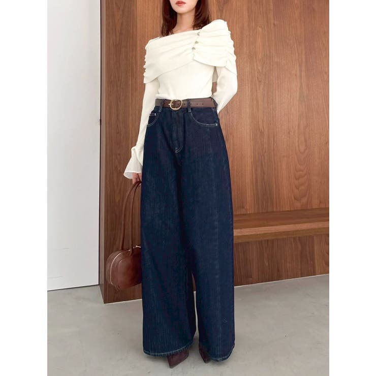 スイッチングワイドデニムパンツ | dazzlin | 詳細画像50 